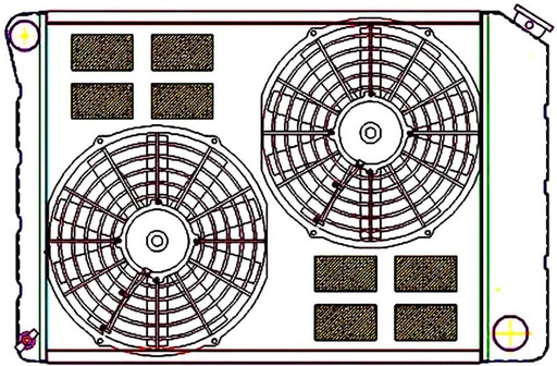 [GRI-CU-00187] Griffin Radiators CU-00187: ExactFit Radiator ComboUnit for 1968-1972 A Body & X Body