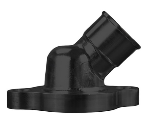 [MCH-BTH-403-08] March Performance BTH-403-08: BTH-403-08 Water Neck Thermostat Housing, 1979-2003 Small Block Chrysler 273/318/340/360, Billet, 45-Degree, O-Ring, Black
