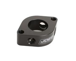 [JOE-36025-V2] JOES Racing Products 36025-V2: Billet Aluminum Thermostat Housing Spacer for Small Block Chevy, Big Block Chevy Heads [1 1/8 in. Thick] Black