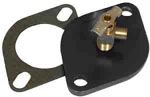 [MOR-63432] Moroso 63432: Billet Aluminum Water Neck Bleeder Plate Small Block Chevy & Big Block Chevy