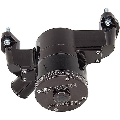 [MEZ-WP301S] Meziere WP301S: WP301S 300-Series Electric Water Pump for Small Block Chevy, 55 GPM [Black Anodized]