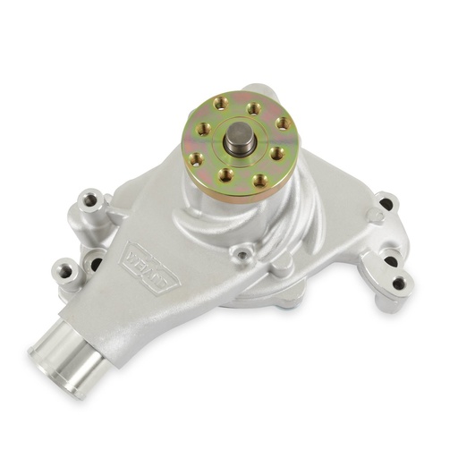 [WND-9240] Weiand 9240: 9240 Action +Plus Aluminum Water Pump for Small Block Chevy, Long [Satin Finish]