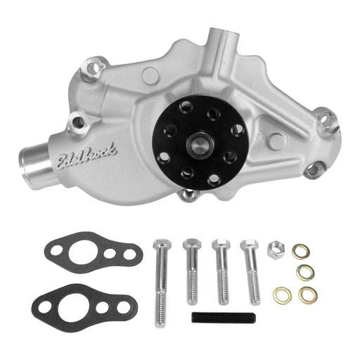 [EDL-88150] Edelbrock 88150: 88150 Aluminum Water Pump for 1984-1991 Chevy Corvette 350 [Satin]