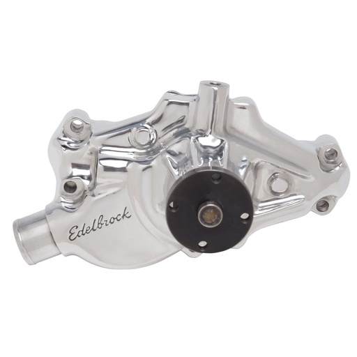 [EDL-8825] Edelbrock 8825: Victor Series Polished Aluminum Water Pump for 1984-1991 Small Block Chevy Corvette 350