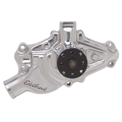 [EDL-8822] Edelbrock 8822: Victor Series Polished Aluminum Water Pump for 1971-1982 Small Block Chevy Corvette