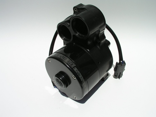 [MEZ-WP382S] Meziere WP382S: LIGHTWEIGHT DUAL OUTLET - H/F RADIATOR MOUNT PUMP W/ WELD ON PLATE