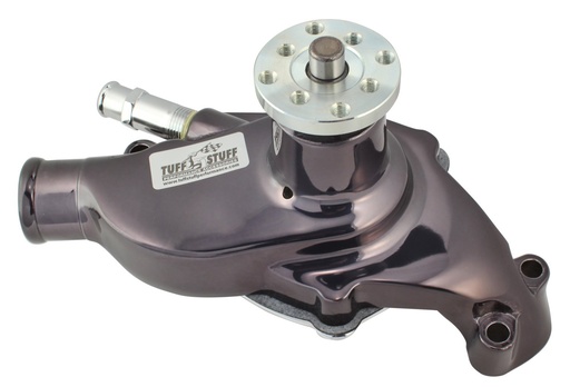 [TFF-1353NA7] Tuff Stuff 1353NA7: Standard Water Pump Black Chrome Small Block Chevy