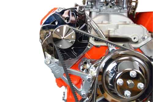 [ICB-551411] ICT Billet 551411: Billet Alternator Bracket for Small Block Chevy with Long Water Pump