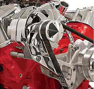 [BSP-FM0209PC] Billet Specialties FM0209PC: Billet Alum. Alternator Bracket Top mount for BB-Chevy with long water pump