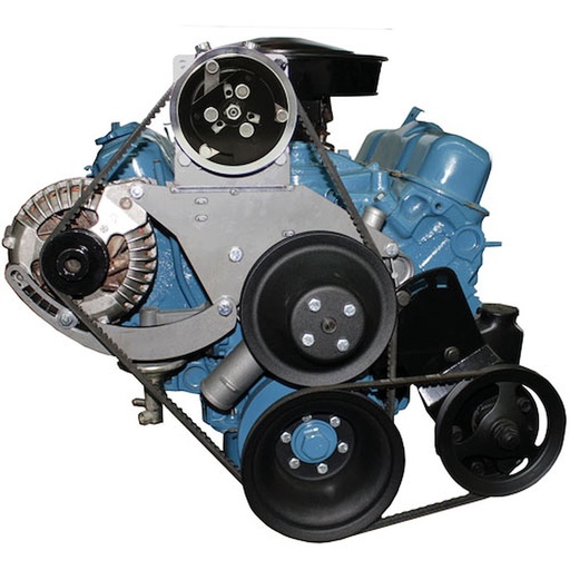 [VTA-162774-SDA] Vintage Air 162774-SDA: Steel-eez Top-Mount Compressor, Alternator & Power Steering Pump Bracket System