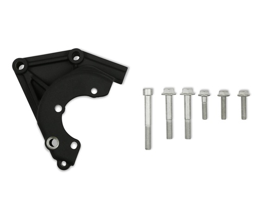 [HLY-20-165BK] Holley 20-165BK: 20-165BK Power Steering Bracket Kit [Black] GM Supercharged Gen III/IV LS, LSA