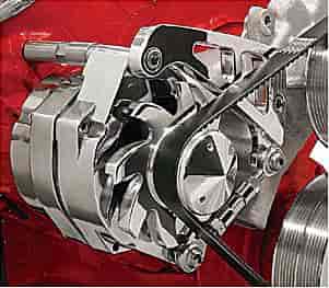 [BSP-FM0207PC] Billet Specialties FM0207PC: Billet Alum. Alternator Bracket Mid mount for BB-Chevy with long water pump