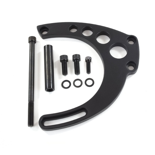 [TSN-JM9133BK] Top Street Performance JM9133BK: JM9133BK Alternator 10SI Bracket, Aluminum BBC Mid-Mount Long Water Pump, Black
