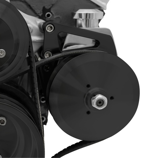 [MCH-20161-08] March Performance 20161-08: 20161-08 Small Block Chevy Deluxe Power Steering Bracket - LWP, Saginaw - Black