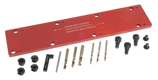 [LIL-72400] Lisle Tools 72400: Exhaust Manifold Drill Template Kit for Chevrolet 6.6L Duramax Engine