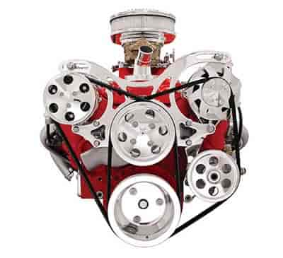 [BSP-V3220] Billet Specialties V3220: V-Trac V-Belt Belt Kit For SB-Chevy with AC and power steering