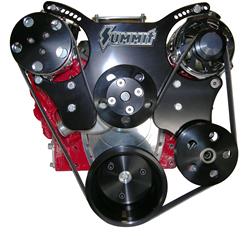 [SUM-340400BLK] Summit Racing™ Complete Serpentine Belt Systems