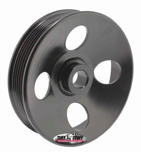 [TFF-8487B] Tuff Stuff 8487B: 8487B Type II Power Steering Pump Pulley [6-Groove, Black]