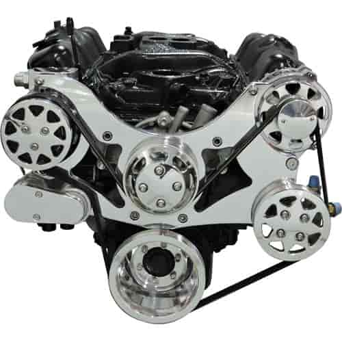 [AAY-FDS-318-301] All American Billet FDS-318-301: Serpentine Belt Front Drive System Small Block Chrysler
