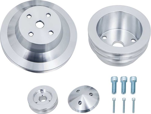 [MCH-6070] March Performance 6070: V-Belt Pulley Set - Performance Ratio Small Block Chevy