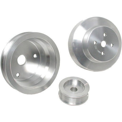 [BBK-1603] BBK Performance Parts 1603: 3-Piece Aluminum Underdrive Pulley Kit 1988-95 GM Truck 4.3/5.0/5.7L