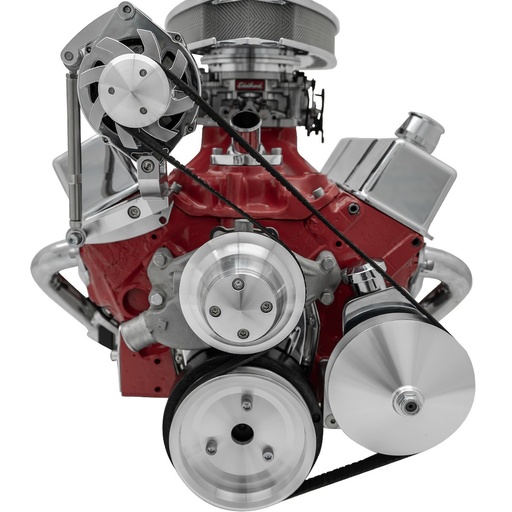 [MCH-20745] March Performance 20745: Inward Mount High Water Flow Serpentine Drive Kit Includes Brackets and Pulleys to Install: Reverse Rotation Short Water Pump