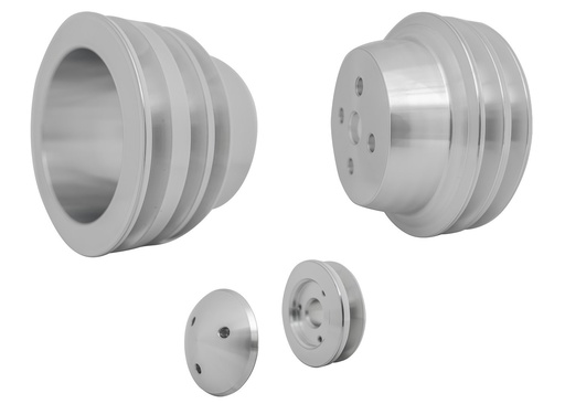 [MCH-1585] March Performance 1585: High Flow Series V-Belt Pulley Kit 5-1/2", 3-Groove Crank Pulley