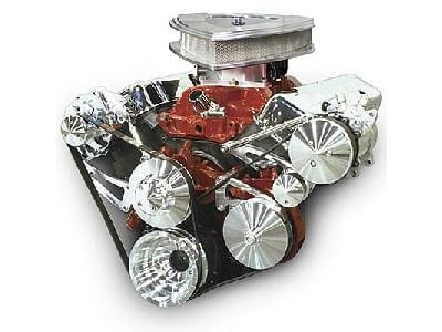 [MCH-23080] March Performance 23080: Ultra Series High Water Flow Pulley Kit Alternator & Saginaw Press-Fit Power Steering