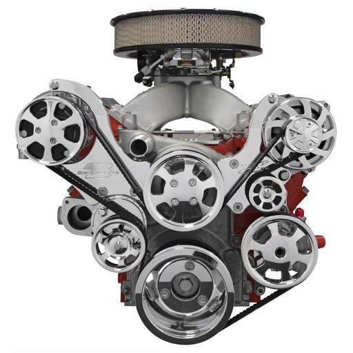 [BSP-13450PA] Billet Specialties 13450PA: Premium Tru Trac LS Engine Top Mount Pulley System LS1/LS2/LS3/LS6