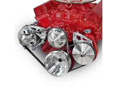 [MCH-22063] March Performance 22063: Mid Mount Serpentine Conversion Kit SB-Chevy - Long Water Pump