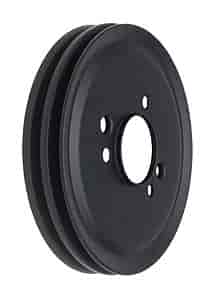 [TRD-8616] Trans Dapt 8616: Black Powder Coated Crankshaft Pulley 1965-68 Short Waterpump