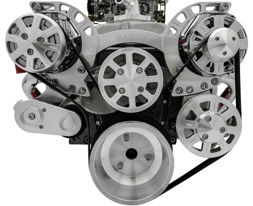 [MCH-21615] March Performance 21615: 21615 Small Block Chevy Sport Track Ultra Serpentine System - AC & PS - GMT2