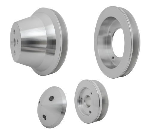 [MCH-1640] March Performance 1640: Performance Series Aluminum V-Belt Pulley Kit 1969.5-Up Small Block Ford 289-351W