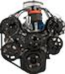 [BSP-BLK13600P] Billet Specialties BLK13600P: Tru Trac Premium Serpentine Kit SB-Ford with Power Steering, with A/C Includes: