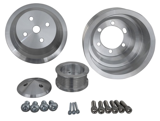 [MCH-10305] March Performance 10305: Performance Ratio Serpentine Belt Pulley Set 6-Rib Crank Pulley