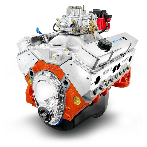 [MLL-BP4002CTC1] Blueprint Engines BP4002CTC1: BP4002CTC1 GM Compatible Small Block Chevy 400 ci. Base Dressed Carbureted Crate Engine [500 HP]