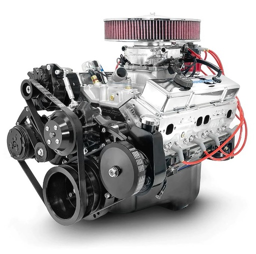 [MLL-BP350CTFK] Blueprint Engines BP350CTFK: BP350CTFK GM Compatible Small Block Chevy 350 ci. Deluxe Dressed Fuel Injected Crate Engine w/Black Pulley Kit [341 HP]