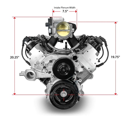 [MLL-PSLS37650CTF] Blueprint Engines PSLS37650CTF: PSLS37650CTF GM LS 376 ci. (6.2L) ProSeries Base Dressed Engine w/LS3 Fabricated Aluminum Intake [525 HP]