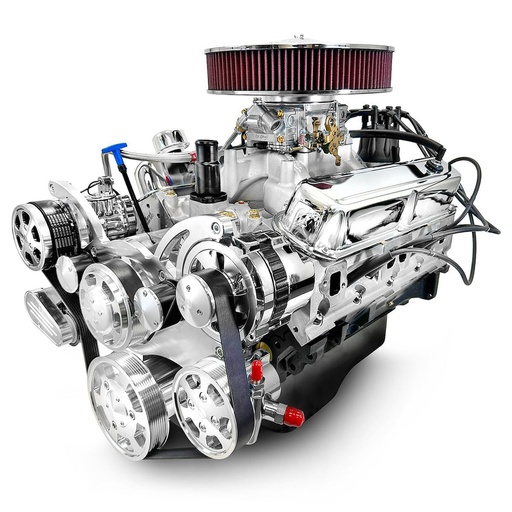 [MLL-BPC4085CTCK] Blueprint Engines BPC4085CTCK: BPC4085CTCK Chrysler Small Block Compatible 408 ci. Stroker Deluxe Dressed Engine w/Polished Pulley Kit [465 HP]