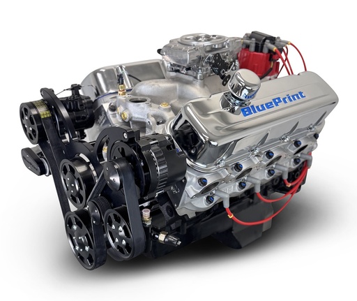 [MLL-BP454CTFKB] Blueprint Engines BP454CTFKB: BP454CTFKB GM Compatible Big Block Chevy 454 ci. Deluxe Dressed Fuel Injected Crate Engine w/Black Pulley Kit [460 HP]