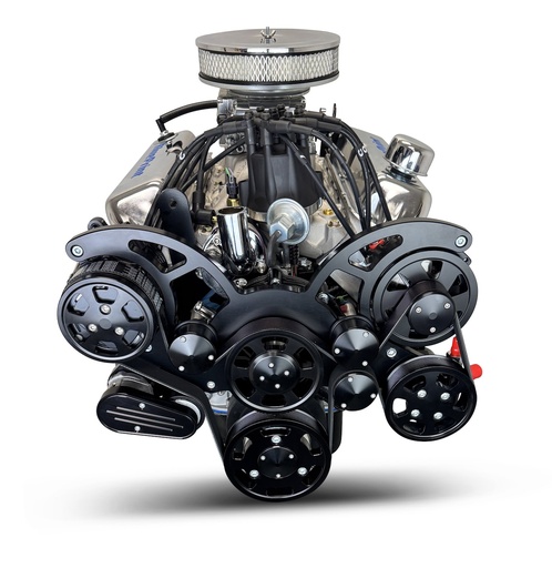[MLL-BP302RCTFKB] Blueprint Engines BP302RCTFKB: BP302RCTFKB Ford Small Block Compatible 302 ci. Crate Engine w/Black Pulley Kit [Dual/Rear Sump]