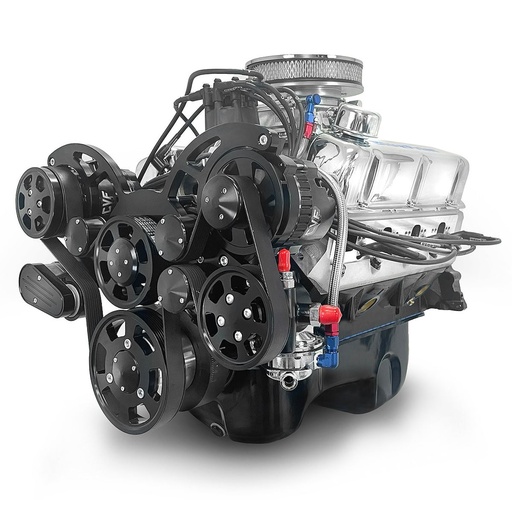 [MLL-BP302RCTCKB] Blueprint Engines BP302RCTCKB: BP302RCTCKB Ford Small Block Compatible 302 ci. Crate Engine w/Black Pulley Kit [Dual/Rear Sump]