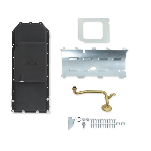 [HLY-302-61BK] Holley 302-61BK: 302-61BK Engine Swap Oil Pan Kit for Gen III 5.7L & 6.4L [VVT, Black]