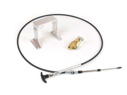 [CTR-24-506] Canton Racing Products 24-506: 24-506 Accusump Manual Valve Cable Kit Valve, 6" Cable, Brackets, & Fittings