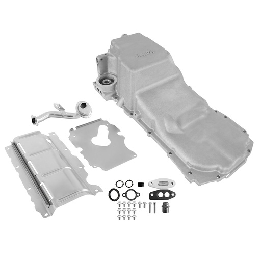 [HLY-302-24] Holley 302-24: 302-24 GM Gen V LT Engine Swap Oil Pan Kit for 1973-1987 GM 4WD Trucks and Various 4WD Vehicles [Natural Finish]