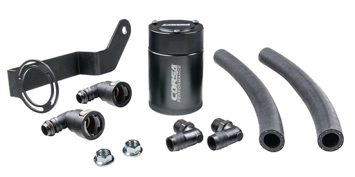 [CSE-CC0006] Corsa CC0006: Aluminum Oil Catch-Can Kit for Late-Model Dodge Challenger/Charger, Jeep Grand Cherokee TrackHawk with 6.2L V8