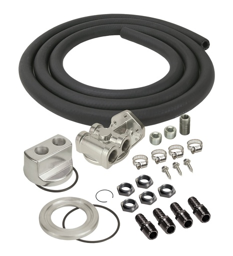 [DER-15780] Derale 15780: Remote Oil Filter Kit Single Filter Mount
