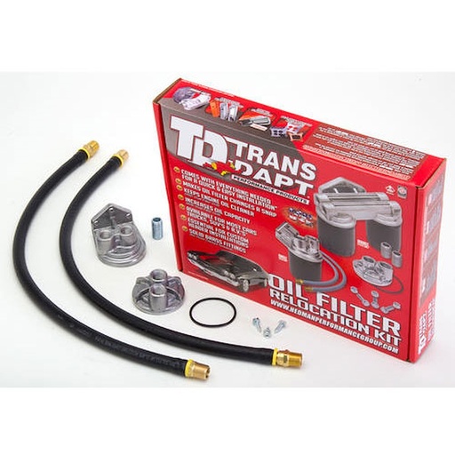 [TRD-1120] Trans Dapt 1120: Single Oil Filter Relocation Kit Buick, Cadillac, Oldsmobile, Pontiac V8