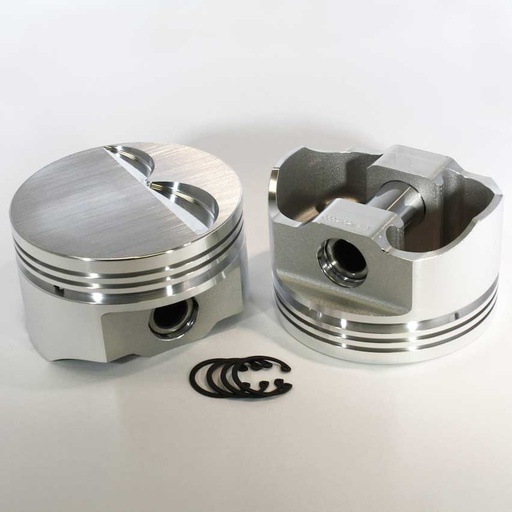 [DMS-8720-4000] DSS Racing 8720-4000: 8720-4000 E-Series Flat Top Piston Set for 1962-2001 Small Block Ford 302, 4 in. Bore, -3cc Volume [OEM Stroke]