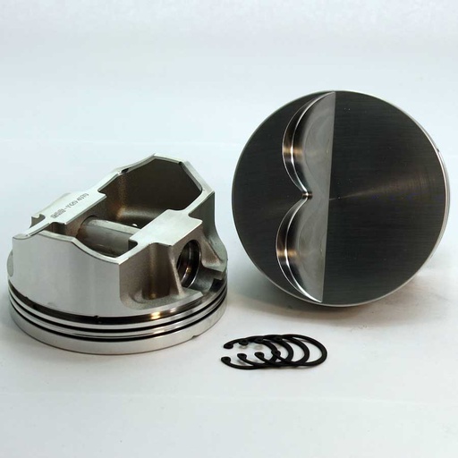 [DMS-8715-4030] DSS Racing 8715-4030: 8715-4030 E-Series Flat Top Piston Set for 1955-2004 Small Block Chevy, 4.030 in. Bore, -4cc Volume [Stroker]